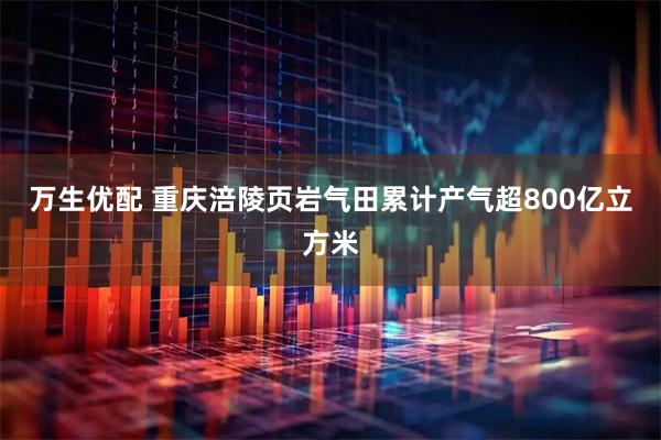 万生优配 重庆涪陵页岩气田累计产气超800亿立方米